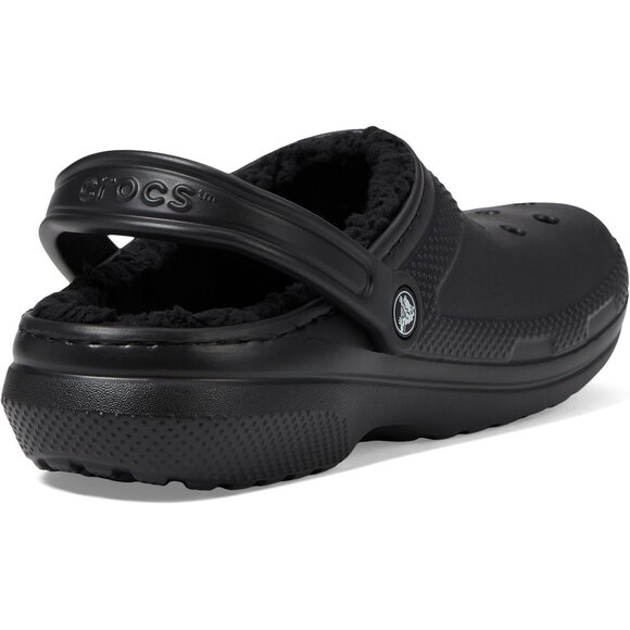 NEW Crocs Size Mens 7/Womens 9 Unisex Classic Lined Clog - Black/Black - Picture 4 of 5